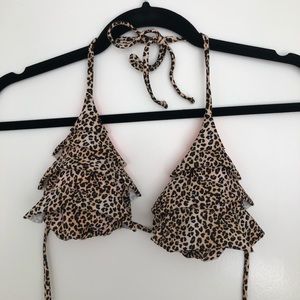 Leopard Bikini Top